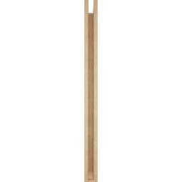 Ekena Millwork - BKTUR0352X42X48IMP06RCPR - Timberthane Faux Wood Imperial Style Bracket w/ Offset Brace, Slat Ends, 3 1/2"W x 42"D x 48"H, Primed Tan