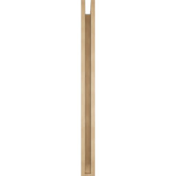 Ekena Millwork - BKTUR0352X44X44IMP06RCPR - Timberthane Faux Wood Imperial Style Bracket w/ Offset Brace, Slat Ends, 3 1/2"W x 44"D x 44"H, Primed Tan