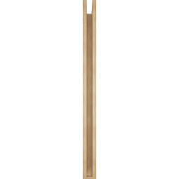 Ekena Millwork - BKTUR0352X46X46IMP06RCPR - Timberthane Faux Wood Imperial Style Bracket w/ Offset Brace, Slat Ends, 3 1/2"W x 46"D x 46"H, Primed Tan