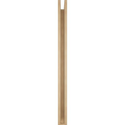 Ekena Millwork - BKTUR0352X48X48IMP06RCPR - Timberthane Faux Wood Imperial Style Bracket w/ Offset Brace, Slat Ends, 3 1/2"W x 48"D x 48"H, Primed Tan