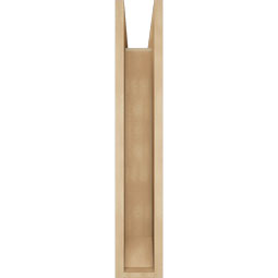Ekena Millwork - BKTUR0554X20X32IMP06RCPR - Timberthane Faux Wood Imperial Style Bracket w/ Offset Brace, Slat Ends, 5 1/2"W x 20"D x 32"H, Primed Tan