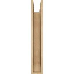 Ekena Millwork - BKTUR0554X22X34IMP06RCPR - Timberthane Faux Wood Imperial Style Bracket w/ Offset Brace, Slat Ends, 5 1/2"W x 22"D x 34"H, Primed Tan