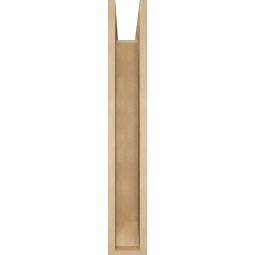 Ekena Millwork - BKTUR0554X24X36IMP06RCPR - Timberthane Faux Wood Imperial Style Bracket w/ Offset Brace, Slat Ends, 5 1/2"W x 24"D x 36"H, Primed Tan