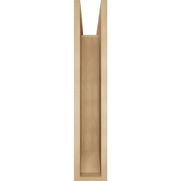 Ekena Millwork - BKTUR0554X30X30IMP06RCPR - Timberthane Faux Wood Imperial Style Bracket w/ Offset Brace, Slat Ends, 5 1/2"W x 30"D x 30"H, Primed Tan
