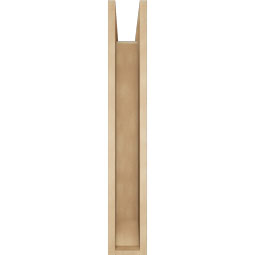 Ekena Millwork - BKTUR0554X30X36IMP06RCPR - Timberthane Faux Wood Imperial Style Bracket w/ Offset Brace, Slat Ends, 5 1/2"W x 30"D x 36"H, Primed Tan