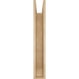 Ekena Millwork - BKTUR0554X32X36IMP06RCPR - Timberthane Faux Wood Imperial Style Bracket w/ Offset Brace, Slat Ends, 5 1/2"W x 32"D x 36"H, Primed Tan