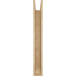 Ekena Millwork - BKTUR0554X32X44IMP06RCPR - Timberthane Faux Wood Imperial Style Bracket w/ Offset Brace, Slat Ends, 5 1/2"W x 32"D x 44"H, Primed Tan