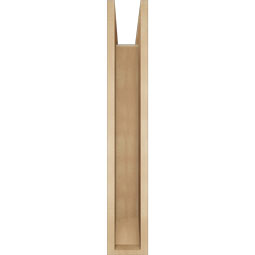 Ekena Millwork - BKTUR0554X34X34IMP06RCPR - Timberthane Faux Wood Imperial Style Bracket w/ Offset Brace, Slat Ends, 5 1/2"W x 34"D x 34"H, Primed Tan