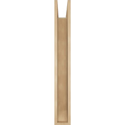 Ekena Millwork - BKTUR0554X34X42IMP06RCPR - Timberthane Faux Wood Imperial Style Bracket w/ Offset Brace, Slat Ends, 5 1/2"W x 34"D x 42"H, Primed Tan