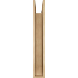 Ekena Millwork - BKTUR0554X36X36IMP06RCPR - Timberthane Faux Wood Imperial Style Bracket w/ Offset Brace, Slat Ends, 5 1/2"W x 36"D x 36"H, Primed Tan