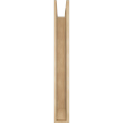 Ekena Millwork - BKTUR0554X36X44IMP06RCPR - Timberthane Faux Wood Imperial Style Bracket w/ Offset Brace, Slat Ends, 5 1/2"W x 36"D x 44"H, Primed Tan