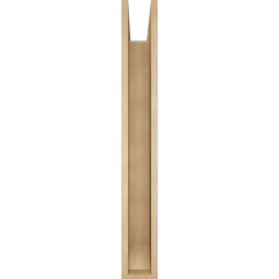 Ekena Millwork - BKTUR0554X42X42IMP06RCPR - Timberthane Faux Wood Imperial Style Bracket w/ Offset Brace, Slat Ends, 5 1/2"W x 42"D x 42"H, Primed Tan