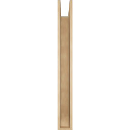Ekena Millwork - BKTUR0554X42X48IMP06RCPR - Timberthane Faux Wood Imperial Style Bracket w/ Offset Brace, Slat Ends, 5 1/2"W x 42"D x 48"H, Primed Tan