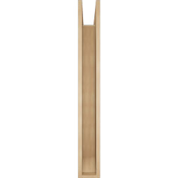 Ekena Millwork - BKTUR0554X44X44IMP06RCPR - Timberthane Faux Wood Imperial Style Bracket w/ Offset Brace, Slat Ends, 5 1/2"W x 44"D x 44"H, Primed Tan
