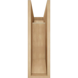 Ekena Millwork - BKTUR0756X18X26IMP06RCPR - Timberthane Faux Wood Imperial Style Bracket w/ Offset Brace, Slat Ends, 7 1/2"W x 18"D x 26"H, Primed Tan