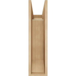 Ekena Millwork - BKTUR0756X18X30IMP06RCPR - Timberthane Faux Wood Imperial Style Bracket w/ Offset Brace, Slat Ends, 7 1/2"W x 18"D x 30"H, Primed Tan