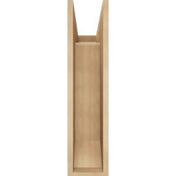Ekena Millwork - BKTUR0756X20X32IMP06RCPR - Timberthane Faux Wood Imperial Style Bracket w/ Offset Brace, Slat Ends, 7 1/2"W x 20"D x 32"H, Primed Tan
