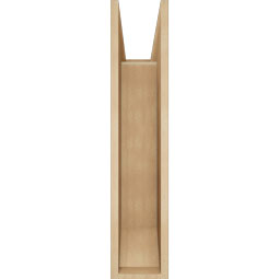 Ekena Millwork - BKTUR0756X24X36IMP06RCPR - Timberthane Faux Wood Imperial Style Bracket w/ Offset Brace, Slat Ends, 7 1/2"W x 24"D x 36"H, Primed Tan