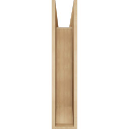 Ekena Millwork - BKTUR0756X26X38IMP06RCPR - Timberthane Faux Wood Imperial Style Bracket w/ Offset Brace, Slat Ends, 7 1/2"W x 26"D x 38"H, Primed Tan