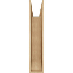 Ekena Millwork - BKTUR0756X30X36IMP06RCPR - Timberthane Faux Wood Imperial Style Bracket w/ Offset Brace, Slat Ends, 7 1/2"W x 30"D x 36"H, Primed Tan