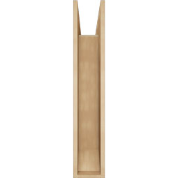 Ekena Millwork - BKTUR0756X30X42IMP06RCPR - Timberthane Faux Wood Imperial Style Bracket w/ Offset Brace, Slat Ends, 7 1/2"W x 30"D x 42"H, Primed Tan