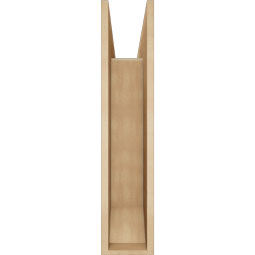 Ekena Millwork - BKTUR0756X32X36IMP06RCPR - Timberthane Faux Wood Imperial Style Bracket w/ Offset Brace, Slat Ends, 7 1/2"W x 32"D x 36"H, Primed Tan