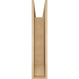 Ekena Millwork - BKTUR0756X32X38IMP06RCPR - Timberthane Faux Wood Imperial Style Bracket w/ Offset Brace, Slat Ends, 7 1/2"W x 32"D x 38"H, Primed Tan