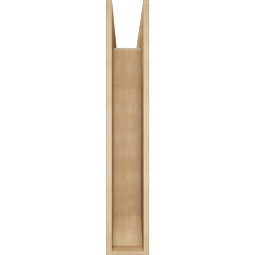 Ekena Millwork - BKTUR0756X32X44IMP06RCPR - Timberthane Faux Wood Imperial Style Bracket w/ Offset Brace, Slat Ends, 7 1/2"W x 32"D x 44"H, Primed Tan