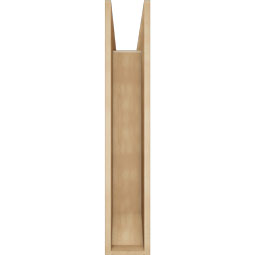 Ekena Millwork - BKTUR0756X34X42IMP06RCPR - Timberthane Faux Wood Imperial Style Bracket w/ Offset Brace, Slat Ends, 7 1/2"W x 34"D x 42"H, Primed Tan