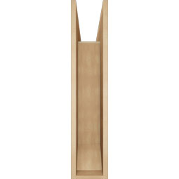 Ekena Millwork - BKTUR0756X36X36IMP06RCPR - Timberthane Faux Wood Imperial Style Bracket w/ Offset Brace, Slat Ends, 7 1/2"W x 36"D x 36"H, Primed Tan