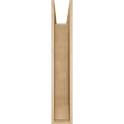 Ekena Millwork - BKTUR0756X36X44IMP06RCPR - Timberthane Faux Wood Imperial Style Bracket w/ Offset Brace, Slat Ends, 7 1/2"W x 36"D x 44"H, Primed Tan