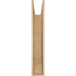 Ekena Millwork - BKTUR0756X38X44IMP06RCPR - Timberthane Faux Wood Imperial Style Bracket w/ Offset Brace, Slat Ends, 7 1/2"W x 38"D x 44"H, Primed Tan