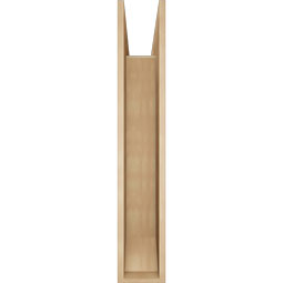 Ekena Millwork - BKTUR0756X44X44IMP06RCPR - Timberthane Faux Wood Imperial Style Bracket w/ Offset Brace, Slat Ends, 7 1/2"W x 44"D x 44"H, Primed Tan