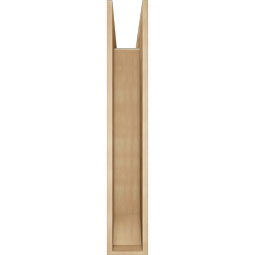 Ekena Millwork - BKTUR0756X46X46IMP06RCPR - Timberthane Faux Wood Imperial Style Bracket w/ Offset Brace, Slat Ends, 7 1/2"W x 46"D x 46"H, Primed Tan
