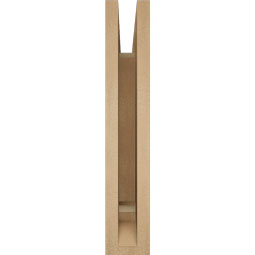Ekena Millwork - BKTUR035X16X20LEC01RCPR - Timberthane Faux Wood Legacy Style Bracket, Traditional Ends, 3 1/2"W x 16"D x 20"H, Primed Tan