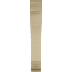 Ekena Millwork - BKTUR035X16X24LEC01RCPR - Timberthane Faux Wood Legacy Style Bracket, Traditional Ends, 3 1/2"W x 16"D x 24"H, Primed Tan
