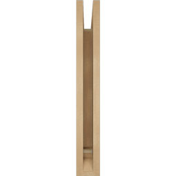 Ekena Millwork - BKTUR035X18X26LEC01RCPR - Timberthane Faux Wood Legacy Style Bracket, Traditional Ends, 3 1/2"W x 18"D x 26"H, Primed Tan