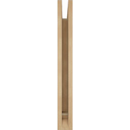 Ekena Millwork - BKTUR035X18X30LEC01RCPR - Timberthane Faux Wood Legacy Style Bracket, Traditional Ends, 3 1/2"W x 18"D x 30"H, Primed Tan