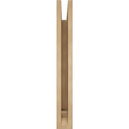 Ekena Millwork - BKTUR035X20X28LEC01RCPR - Timberthane Faux Wood Legacy Style Bracket, Traditional Ends, 3 1/2"W x 20"D x 28"H, Primed Tan