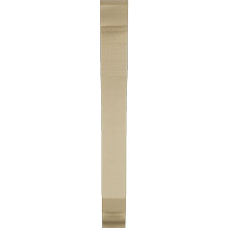 Ekena Millwork - BKTUR035X20X32LEC01RCPR - Timberthane Faux Wood Legacy Style Bracket, Traditional Ends, 3 1/2"W x 20"D x 32"H, Primed Tan