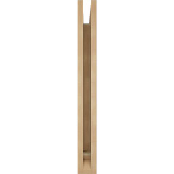 Ekena Millwork - BKTUR035X20X32LEC01RCPR - Timberthane Faux Wood Legacy Style Bracket, Traditional Ends, 3 1/2"W x 20"D x 32"H, Primed Tan