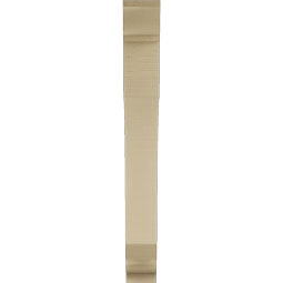 Ekena Millwork - BKTUR035X22X30LEC01RCPR - Timberthane Faux Wood Legacy Style Bracket, Traditional Ends, 3 1/2"W x 22"D x 30"H, Primed Tan