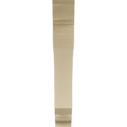Ekena Millwork - BKTUR035X24X24LEC01RCPR - Timberthane Faux Wood Legacy Style Bracket, Traditional Ends, 3 1/2"W x 24"D x 24"H, Primed Tan
