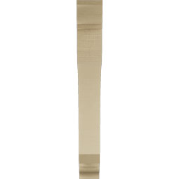 Ekena Millwork - BKTUR035X24X28LEC01RCPR - Timberthane Faux Wood Legacy Style Bracket, Traditional Ends, 3 1/2"W x 24"D x 28"H, Primed Tan