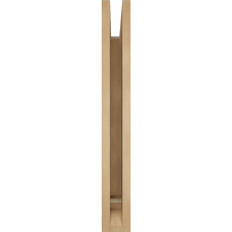 Ekena Millwork - BKTUR035X24X28LEC01RCPR - Timberthane Faux Wood Legacy Style Bracket, Traditional Ends, 3 1/2"W x 24"D x 28"H, Primed Tan