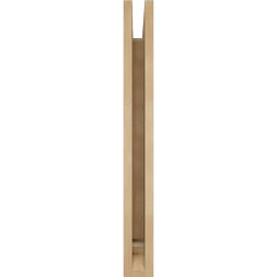 Ekena Millwork - BKTUR035X24X32LEC01RCPR - Timberthane Faux Wood Legacy Style Bracket, Traditional Ends, 3 1/2"W x 24"D x 32"H, Primed Tan