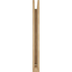 Ekena Millwork - BKTUR035X24X36LEC01RCPR - Timberthane Faux Wood Legacy Style Bracket, Traditional Ends, 3 1/2"W x 24"D x 36"H, Primed Tan