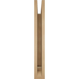 Ekena Millwork - BKTUR035X26X26LEC01RCPR - Timberthane Faux Wood Legacy Style Bracket, Traditional Ends, 3 1/2"W x 26"D x 26"H, Primed Tan