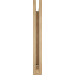 Ekena Millwork - BKTUR035X26X30LEC01RCPR - Timberthane Faux Wood Legacy Style Bracket, Traditional Ends, 3 1/2"W x 26"D x 30"H, Primed Tan