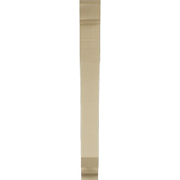 Ekena Millwork - BKTUR035X26X34LEC01RCPR - Timberthane Faux Wood Legacy Style Bracket, Traditional Ends, 3 1/2"W x 26"D x 34"H, Primed Tan